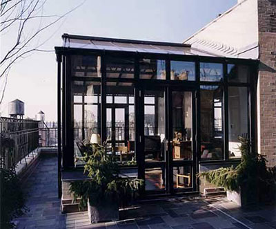 Exterior of Conservatory Addition on Roof Terrace