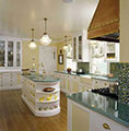 Classic and contemporary painted Kitchen in Litchfield CT by Felhandler Steeneken Architects