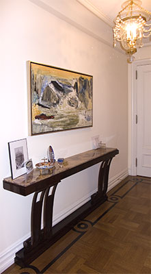 Entry with parquet floor